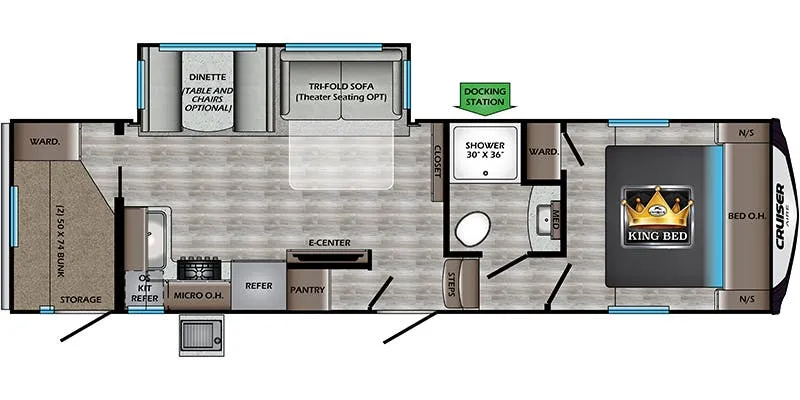 CrossRoads Cruiser Aire CR28BH floor plan