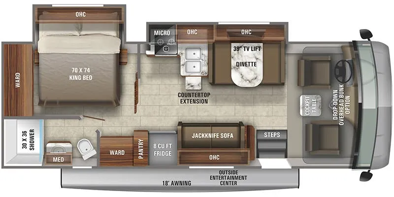 2021 Jayco Alante 27A floor plan