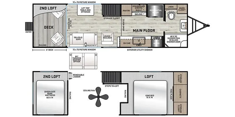 Coachmen Catalina Destination 18RDL floor plan