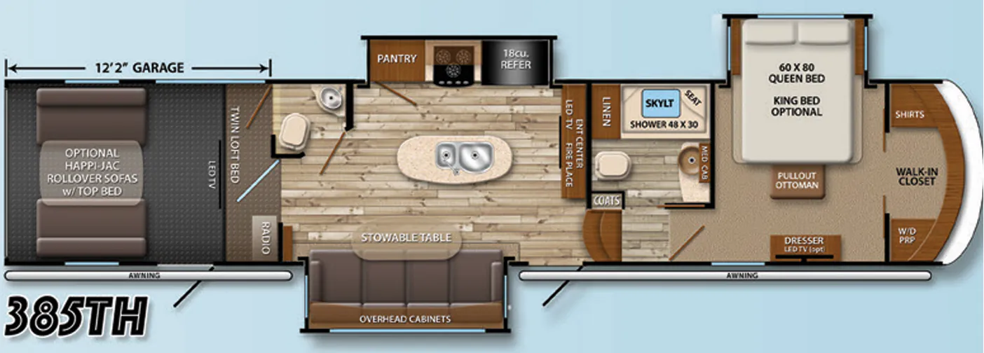 Grand Design Momentum 385TH floor plan