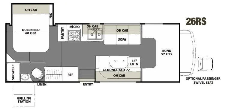 Coachmen Freelander Value Leader 26RS floor plan