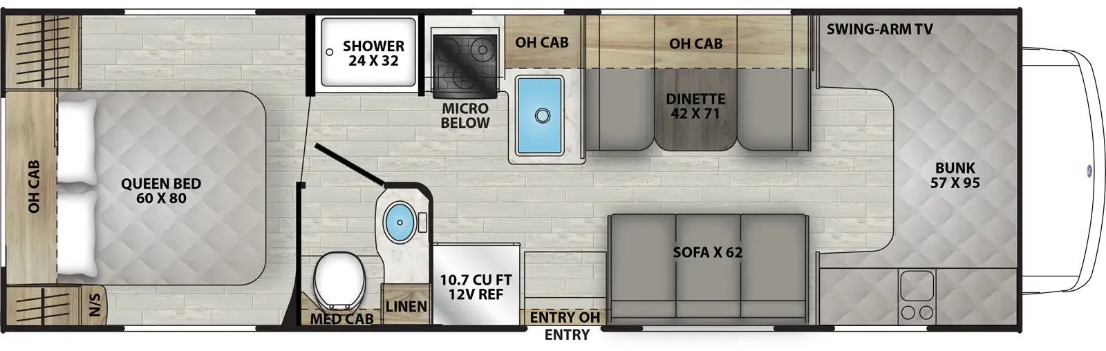 Coachmen Leprechaun 270QB floor plan