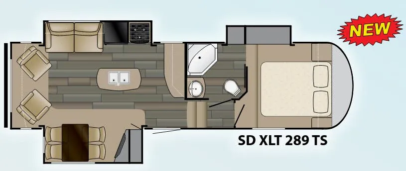 Heartland Sundance XLT 289 TS floor plan