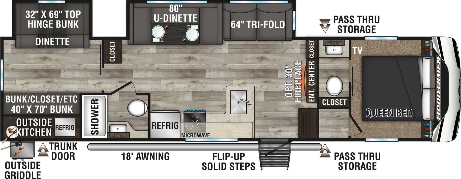 K-Z Sportsmen 302BHK floor plan
