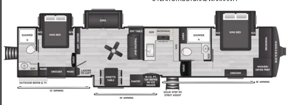 2027 Keystone HC Montana 391TB - Floor plan