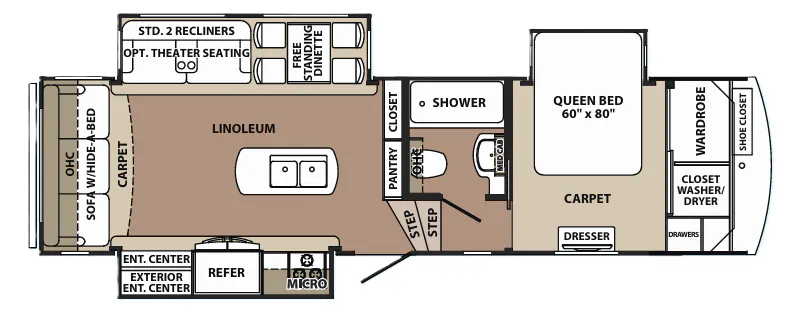 Forest River Blue Ridge 2910SK floor plan