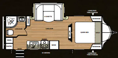 Forest River Vibe 221RBS floor plan