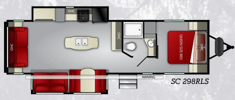 Cruiser RV Shadow Cruiser 298RLS floor plan