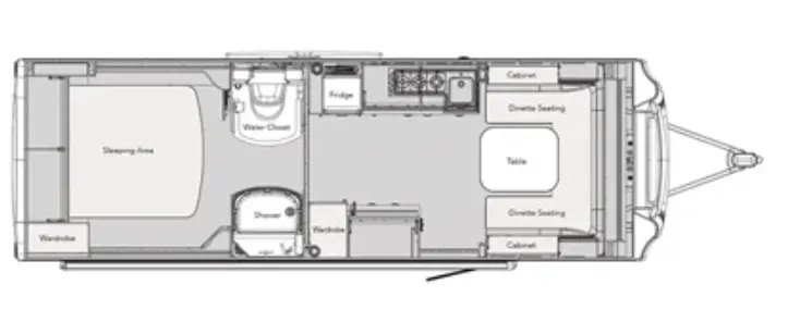 NuCamp AVIA BASE floor plan