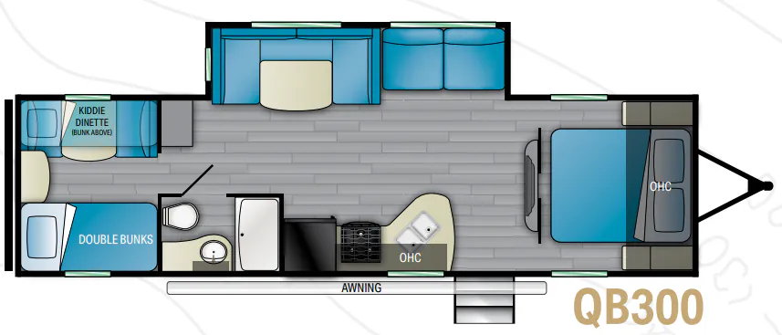 Heartland Pioneer QB300 floor plan
