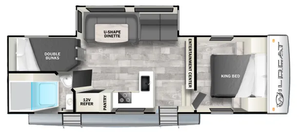 Forest River Wildcat 25BH floor plan