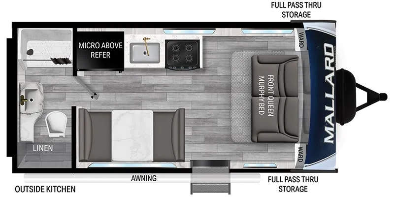 Heartland Mallard Pathfinder P18CRB floor plan