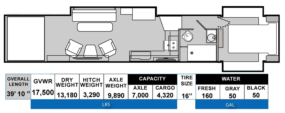 Genesis Supreme Vortex V3917KDTS floor plan