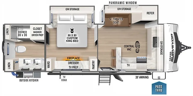 2024 Forest River Grand Surveyor 268FKBS - Floor plan
