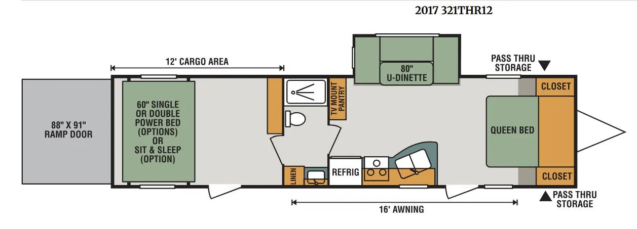 K-Z Sportster 321THR12 floor plan
