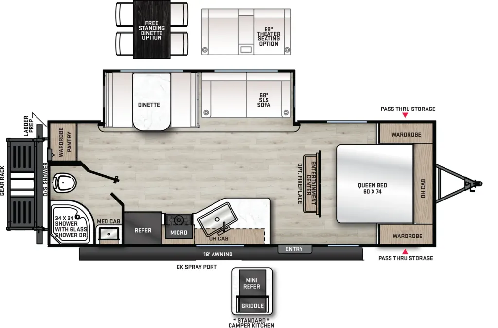 2027 Coachmen Catalina 243RBS floor plan