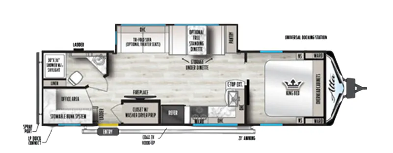2024 East to West Alta Xtreme 3100 KXT floor plan