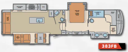 Palomino Columbus 1492 383FB floor plan