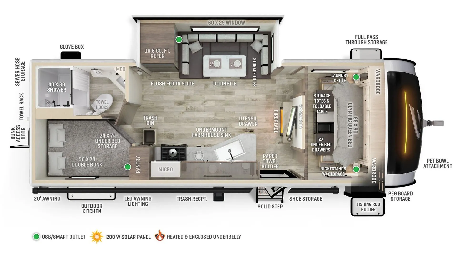 Wayfinder Go Explore X232 floor plan
