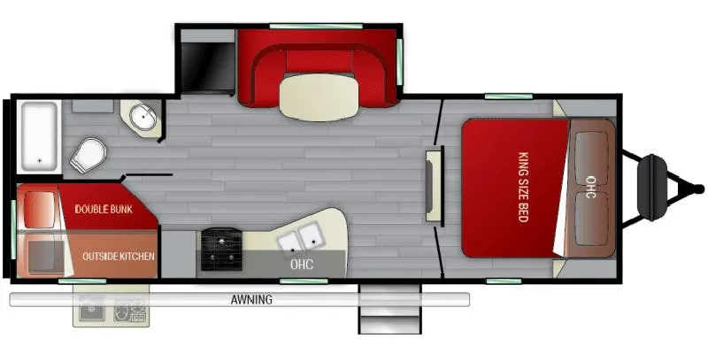 2021 Cruiser RV Embrace EL252 - Floor plan