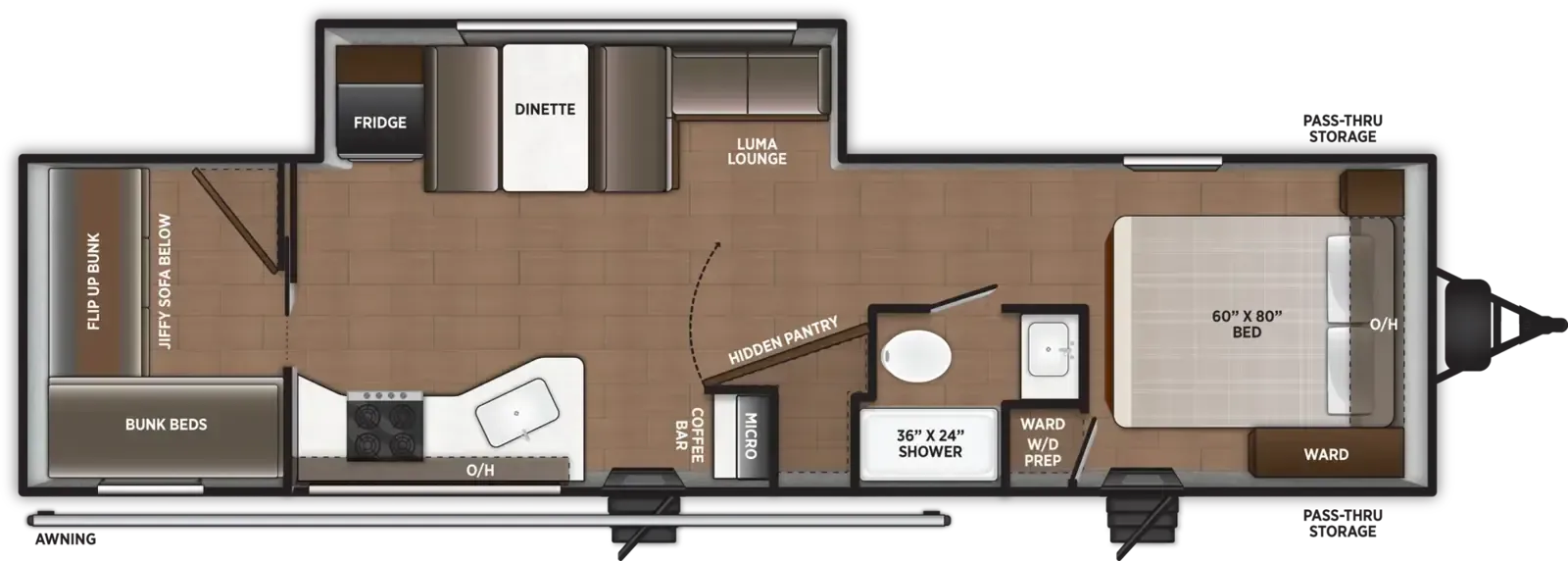 Forest River Airelume 285 floor plan