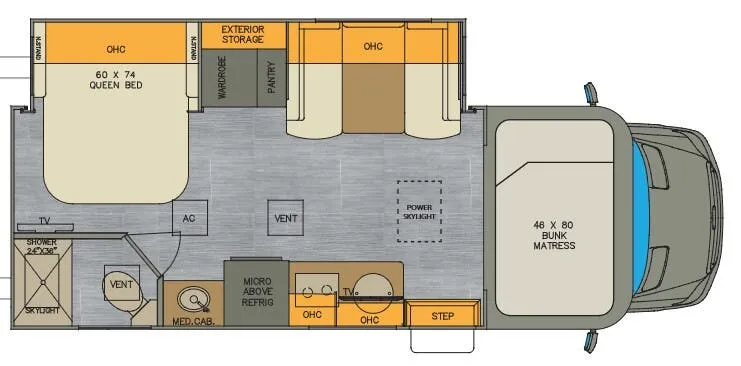 2022 Renegade RV Villagio 25FWC - Floor plan