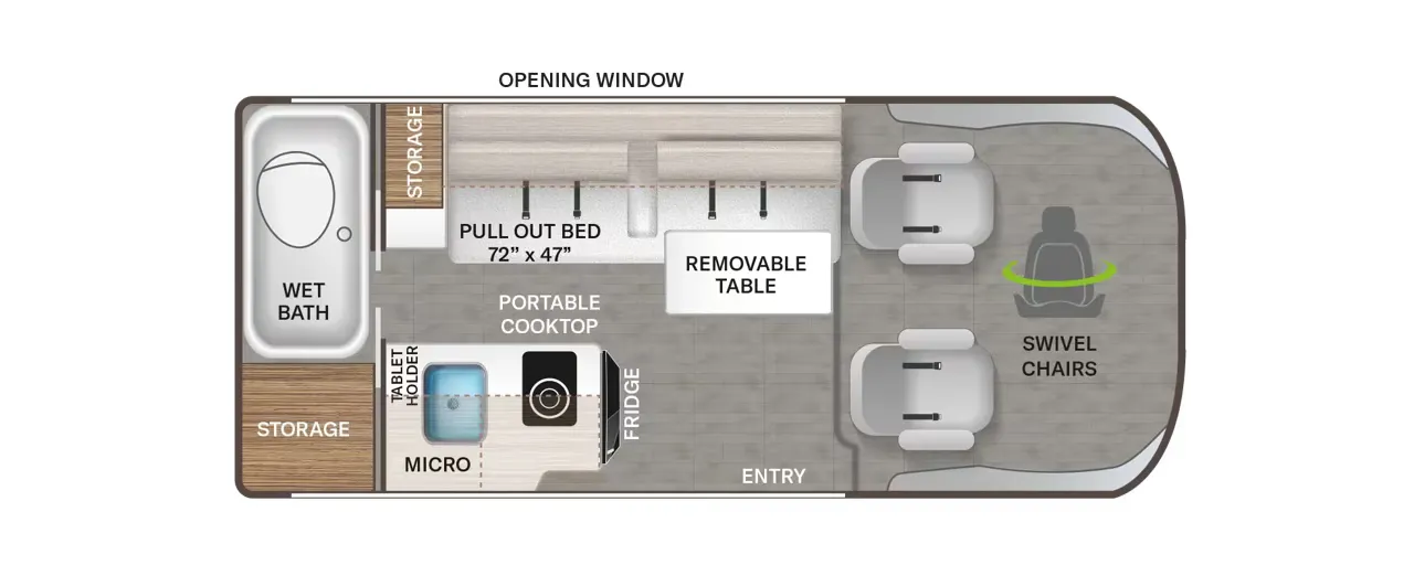 2027 Thor Motor Coach Scope 18M - Floor plan
