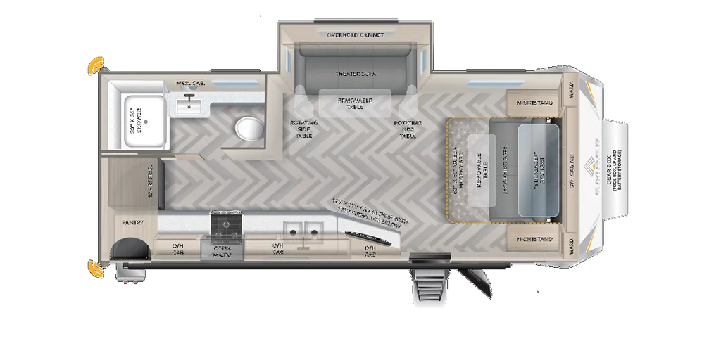 2023 Ember RV Touring Edition 21MRK floor plan