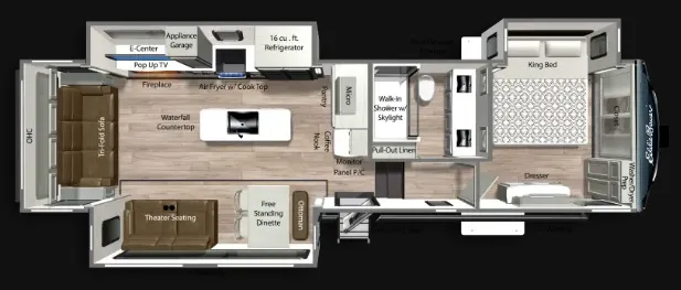 Dutchmen Eddie Bauer 3210RL floor plan