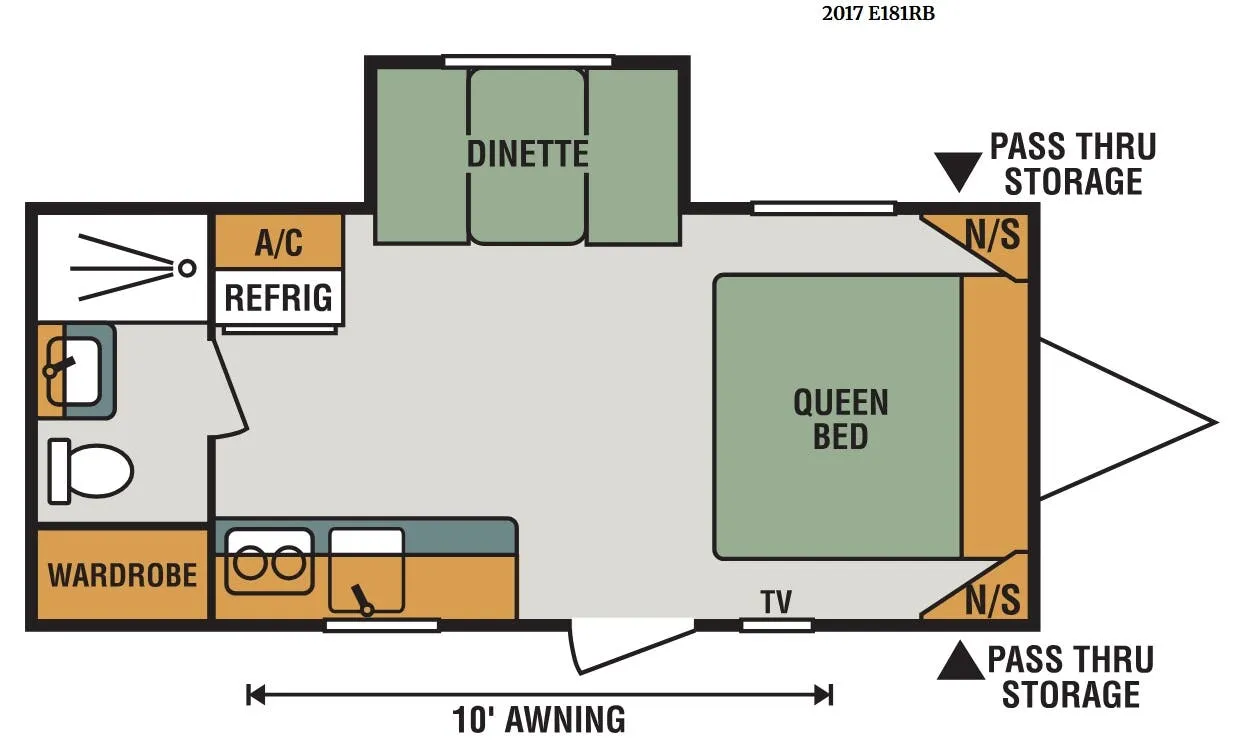 K-Z Escape E181RB floor plan