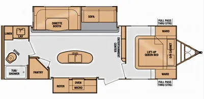 Cruiser RV Radiance 26KISL floor plan