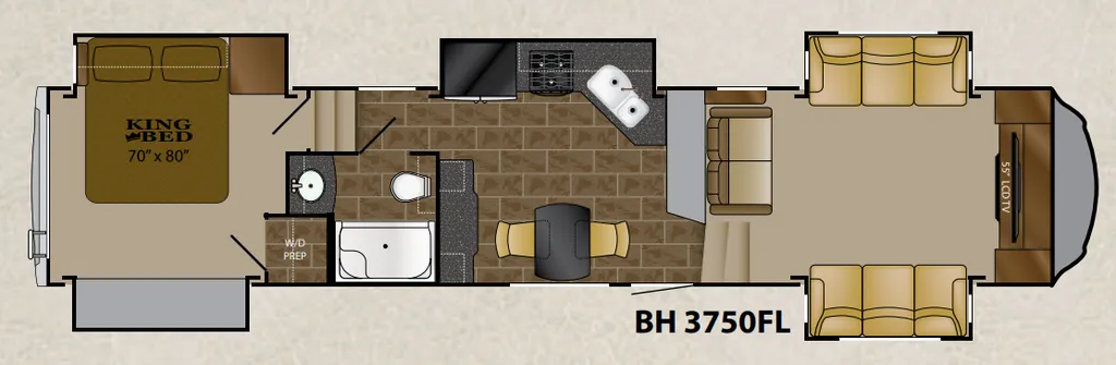 2016 Heartland Bighorn 3750FL floor plan