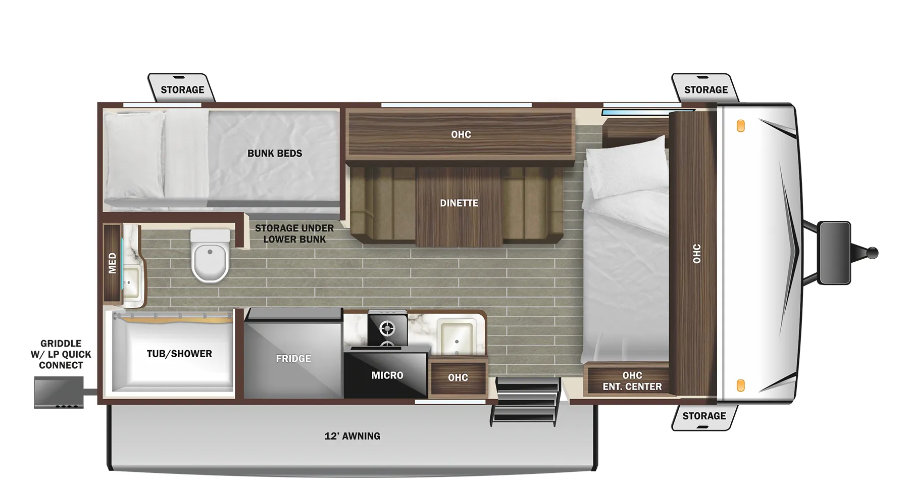 Starcraft Super Lite Maxx 17BH floor plan