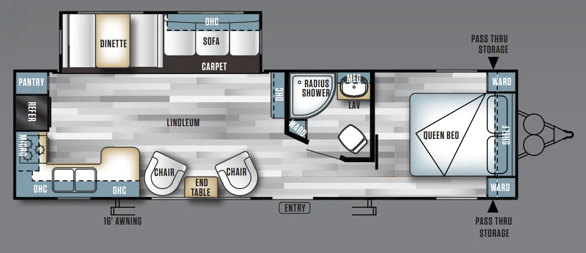 Forest River Salem 27RKSS floor plan