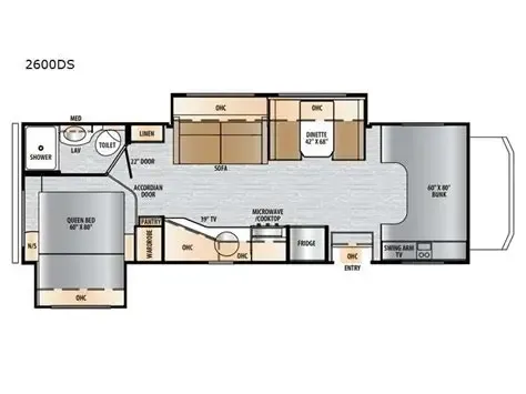 2023 EAST TO WEST Entrada 2600DS floor plan