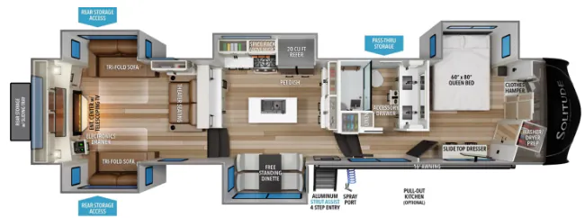 Grand Design Solitude 376RD floor plan