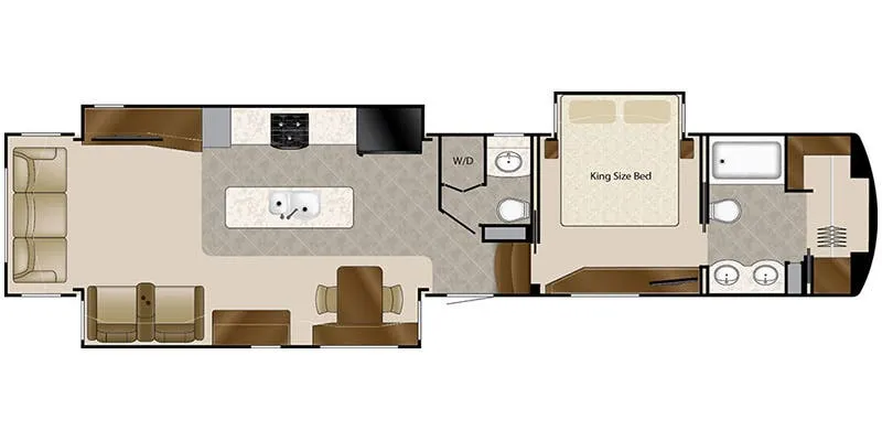 2017 DRV Mobile Suites 44 Houston floor plan