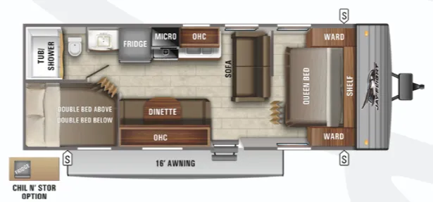 Jayco Jay Flight SLX 8 264BHW floor plan