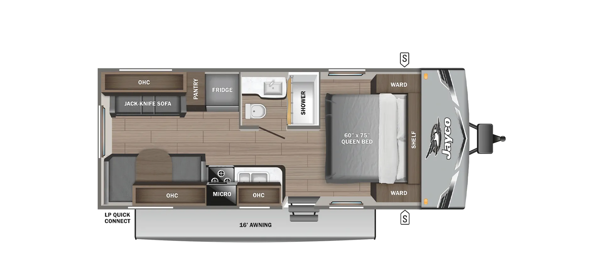 2026 Jayco Jay Flight SLX 210QBW - Floor plan