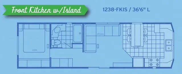 Canterbury RV Parkvue 1238-FKIS floor plan
