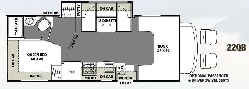 Coachmen Freelander 22QB floor plan