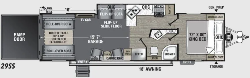 Coachmen Adrenaline 29SS floor plan
