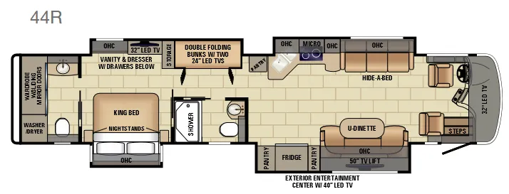 Entegra Coach Aspire 44R floor plan