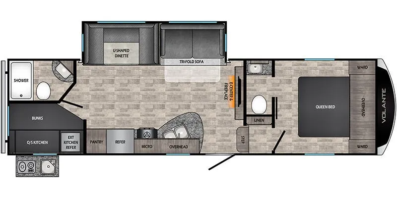 CrossRoads Volante VL270BH floor plan
