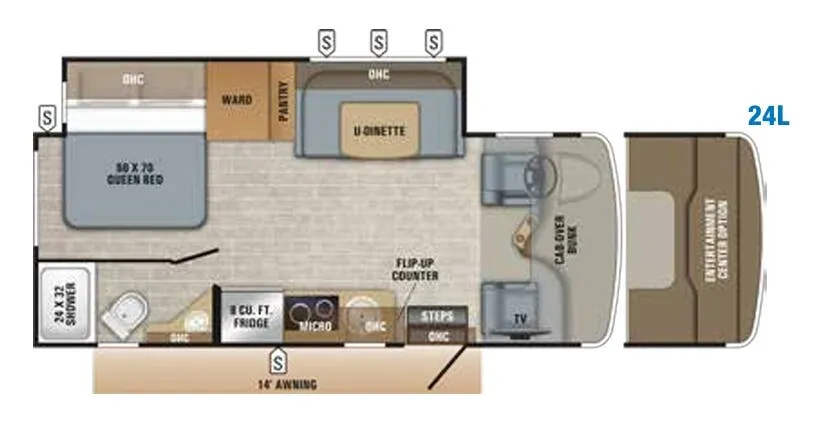 Jayco Melbourne 24L floor plan