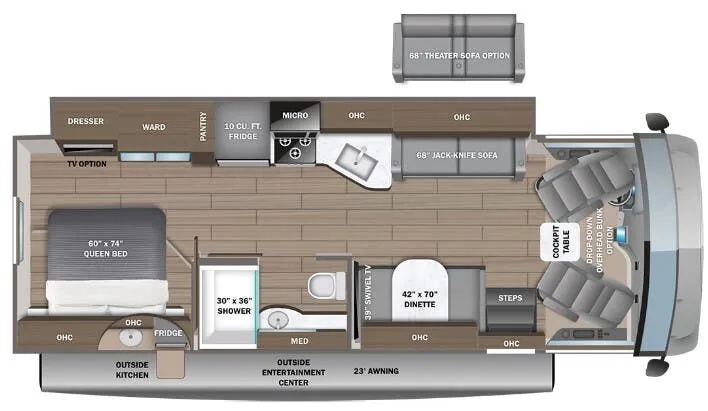 Entegra Coach Vision 29S floor plan