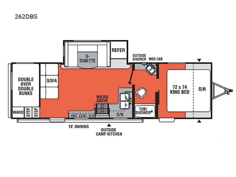 2023 Forest River Independence Trail 262DBS — Floor plan