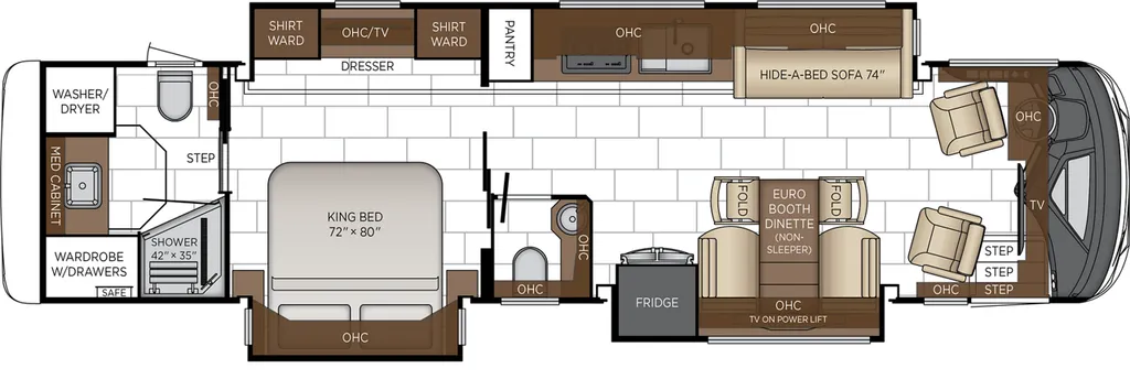 2027 Newmar Mountain Aire 3825 floor plan