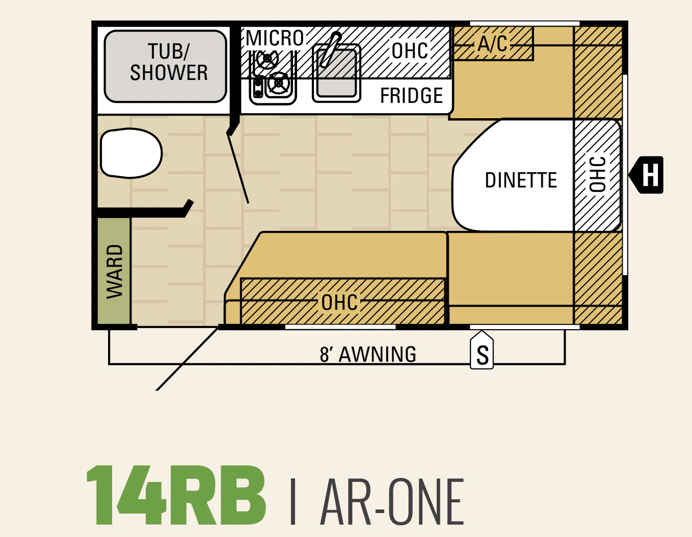 Starcraft AR-ONE 14RB floor plan