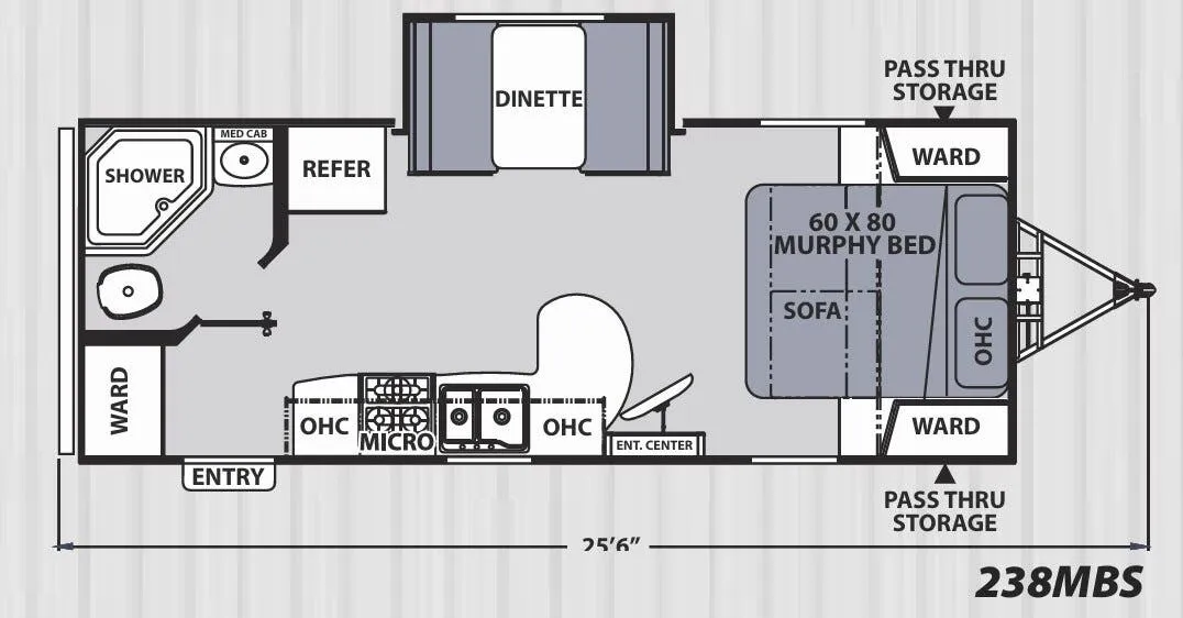 Coachmen Apex Ultra-Lite 238MBS floor plan